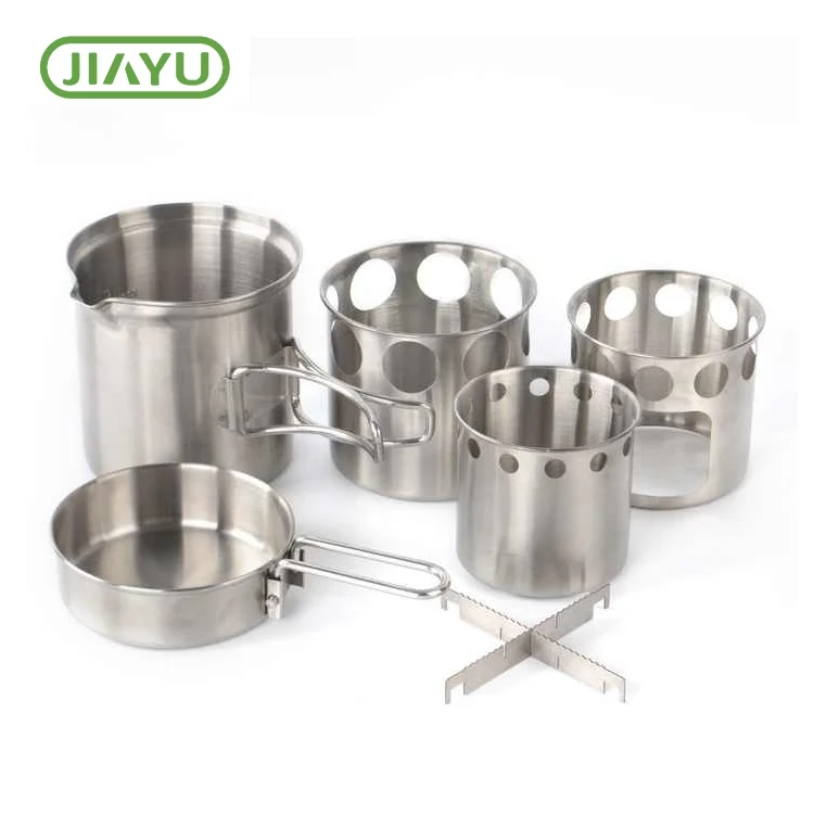 Bộ đầu bếp cắm trại nhôm